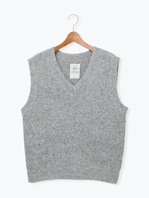 Lugnoncure「ラメ引き揃えニットベスト」|ニット・セーター|