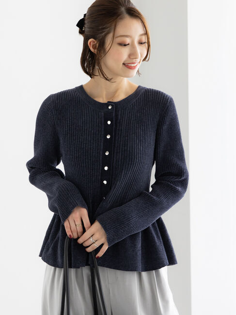 Te chichi「モールペプラム2WAYニット」|ニット・セーター|