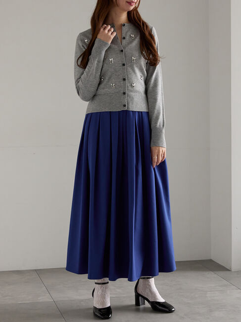 Te chichi「ビジューニットコンパクトカーディガン」|カーディガン|