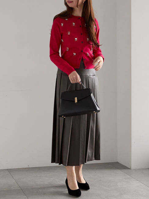 Te chichi「ビジューニットコンパクトカーディガン」|カーディガン|