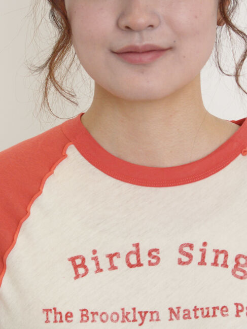 Samansa Mos2「シアーラグランロゴTシャツ」|Tシャツ・カットソー|