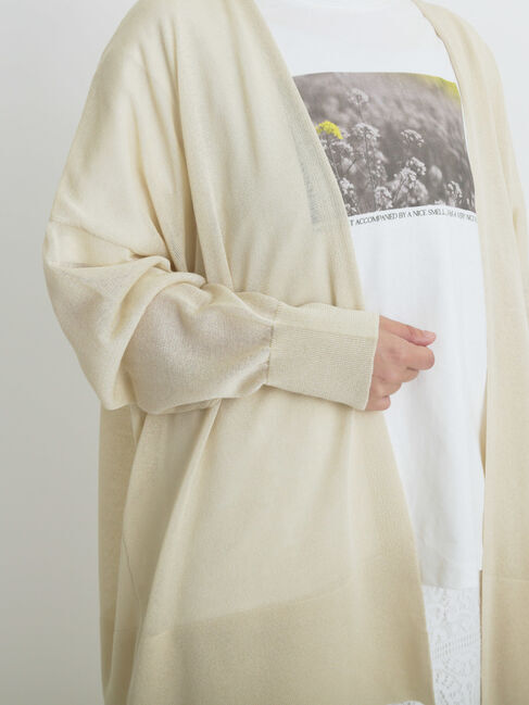 sm2rhythm「シアーロングカーディガン」|カーディガン|