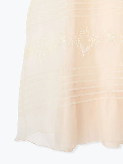 Samansa Mos2「オーガンジー刺繍スカート」|スカート|