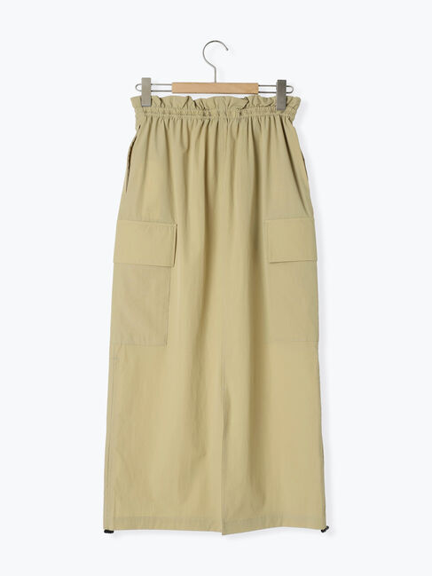 Samansa Mos2 blue「ナイロンカーゴスカート」|スカート|