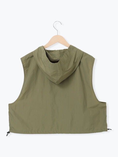 SM2「ナイロンフードジップベスト」|ダウンベスト・ベスト|