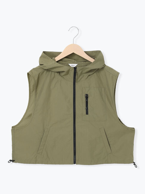 SM2「ナイロンフードジップベスト」|ダウンベスト・ベスト|