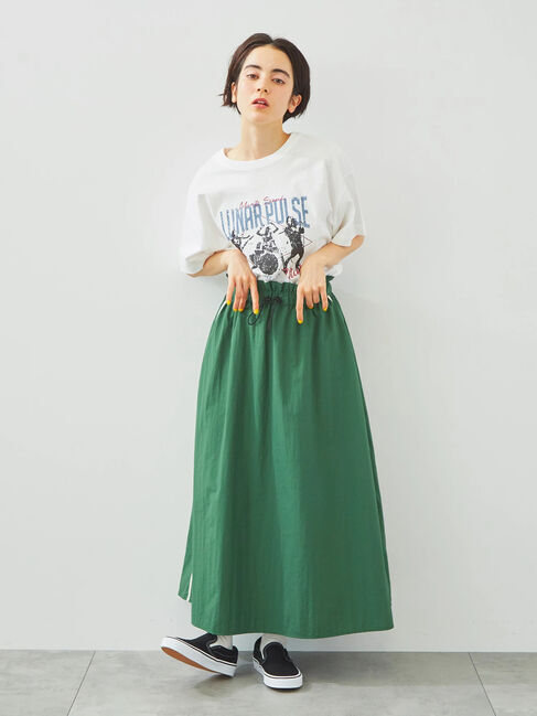 SM2「ナイロンサイドラインギャザースカート」|スカート|