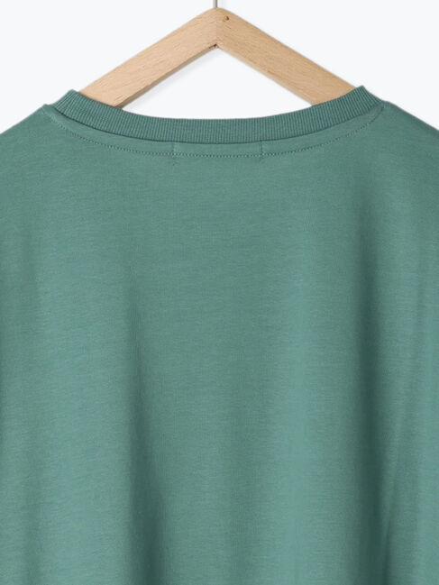 Samansa Mos2 blue「【接触冷感】ロゴプリントTシャツ」|Tシャツ・カットソー|