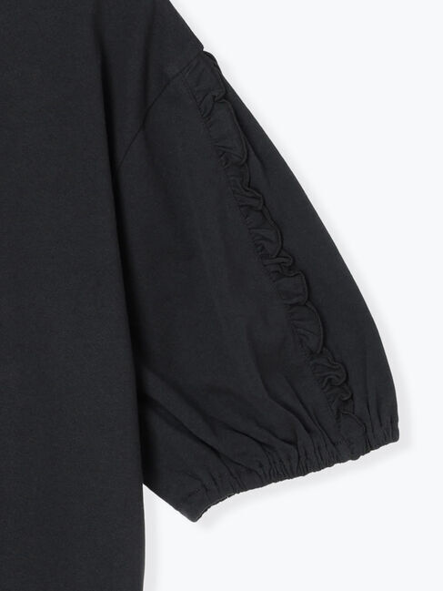 Samansa Mos2「袖タテフリルTシャツ」|Tシャツ・カットソー|