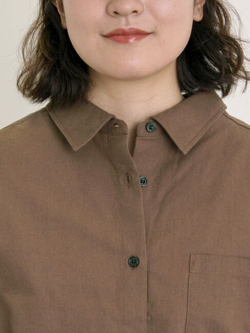 Samansa Mos2「ショート丈シャツ」|シャツ・ブラウス|