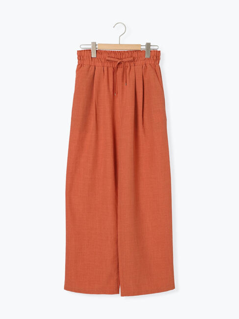 Samansa Mos2 blue「リネンタッチイージーパンツ」|その他|