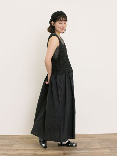 Samansa Mos2「【S/Mサイズ】かぎ針編み風ビスチェワンピース」|ワンピース|