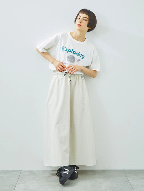 SM2「[接触冷感]スペースモチーフプリントTシャツ」|Tシャツ・カットソー|