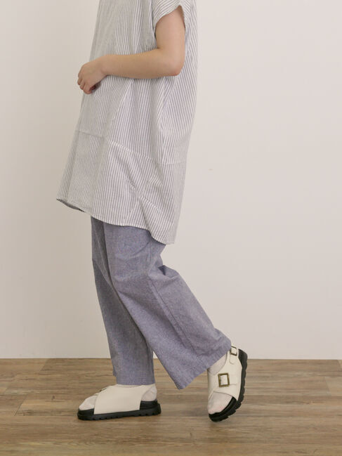 Samansa Mos2「【クールコットン】イージーストレートパンツ ≪M/Lサイズ≫」|その他|