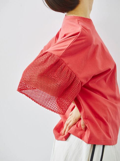 SM2「[接触冷感]袖メッシュプリントTシャツ」|Tシャツ・カットソー|