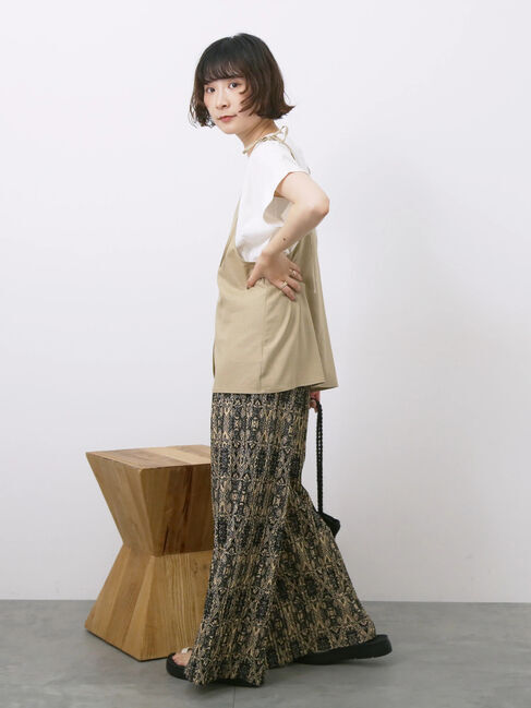 Samansa Mos2 blue「◎柄アソートプリーツパンツ」|その他|