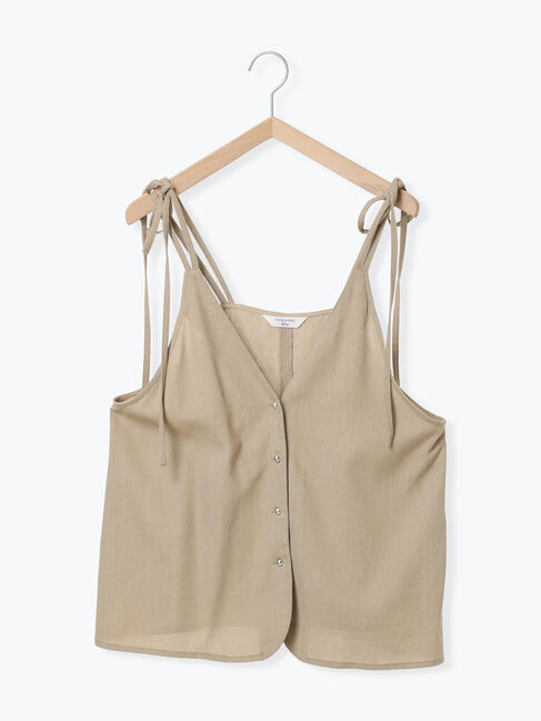 Samansa Mos2 blue「◎キャミソールジレ」|シャツ・ブラウス|