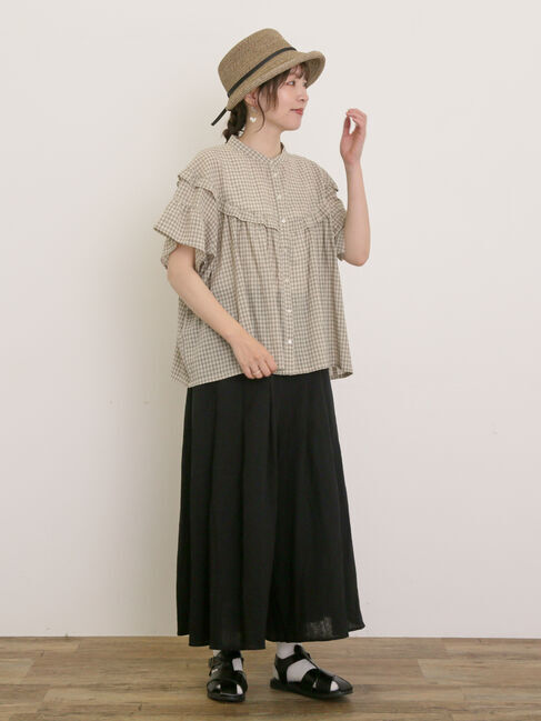 Samansa Mos2「【M/Lサイズ】◎楊柳ガウチョパンツ」|その他|