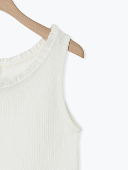 SM2「テレコ襟フリルタンクトップ」|Tシャツ・カットソー|