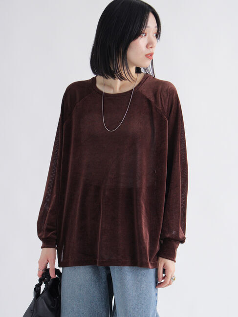 sm2rhythm「シアーベロアプルオーバー」|Tシャツ・カットソー|