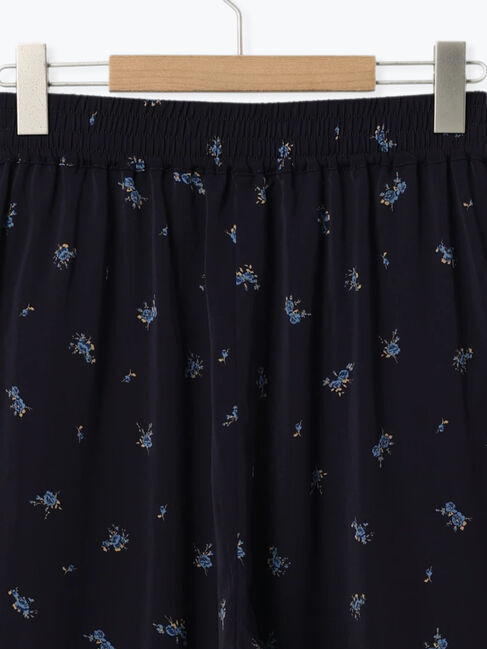 Samansa Mos2 blue「花柄イージーパンツ」|その他|