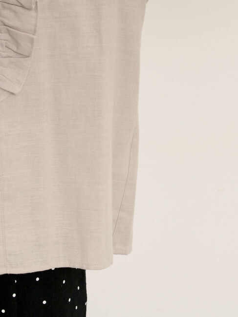 Samansa Mos2「フリルアシンメトリーブラウス」|シャツ・ブラウス|