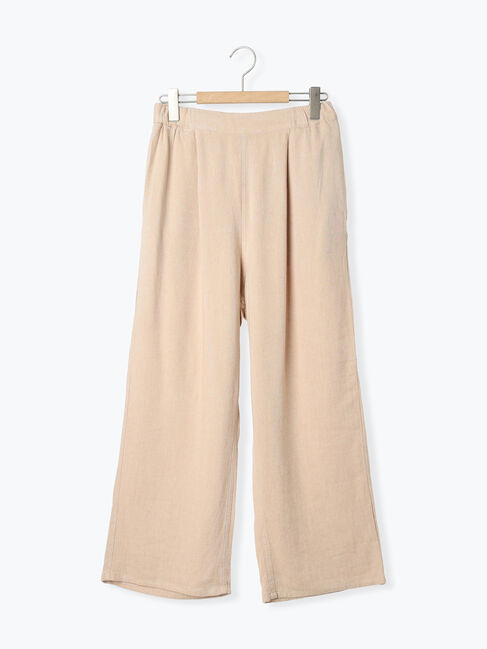 Samansa Mos2「【M/Lサイズ】レーヨン麻ゆるストレートパンツ」|その他|