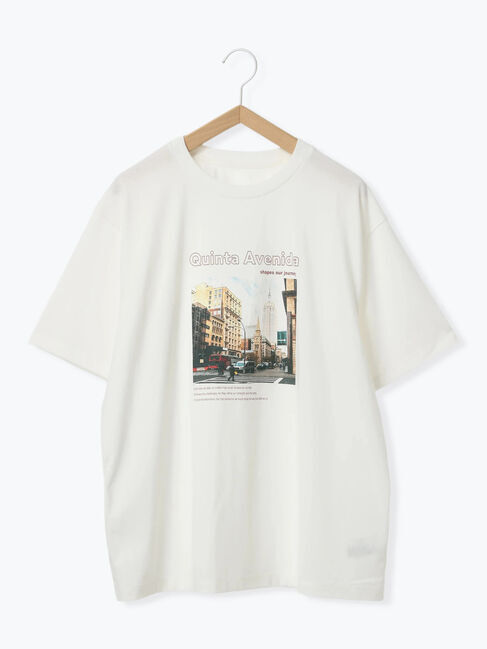 Samansa Mos2 blue「布帛切替ドルマンTシャツ」|Tシャツ・カットソー|