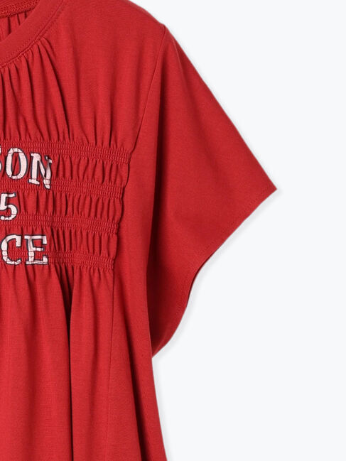 SM2「[接触冷感]シャーリングロゴプリントTシャツ」|Tシャツ・カットソー|