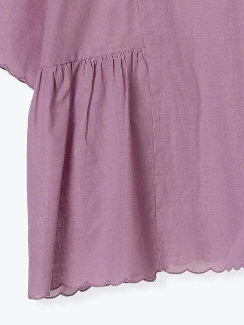 Samansa Mos2「◎裾スカラップブラウス」|シャツ・ブラウス|