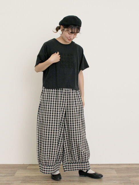 Samansa Mos2「◎レース刺繍Tシャツ」|Tシャツ・カットソー|