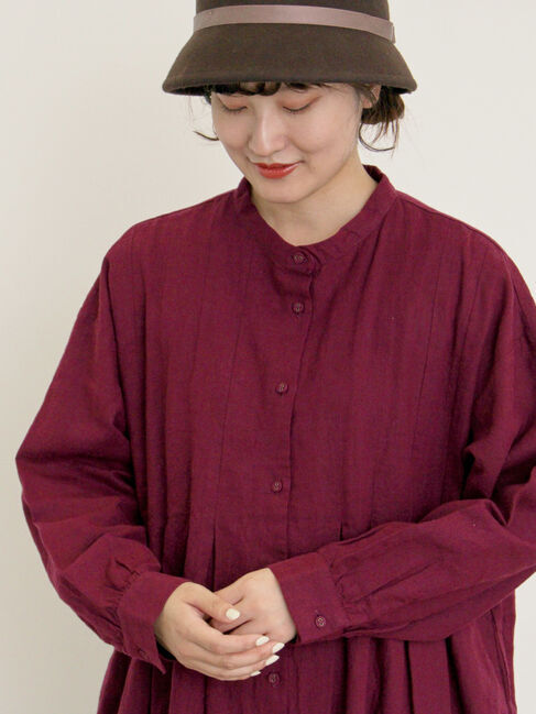 Samansa Mos2「【Cross&times;Linen】タックワンピース《S/Mサイズ》」|ワンピース|