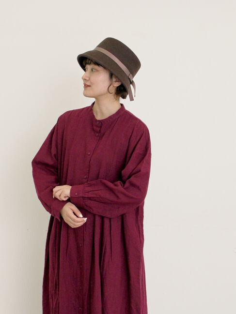 Samansa Mos2「【Cross&times;Linen】タックワンピース《S/Mサイズ》」|ワンピース|