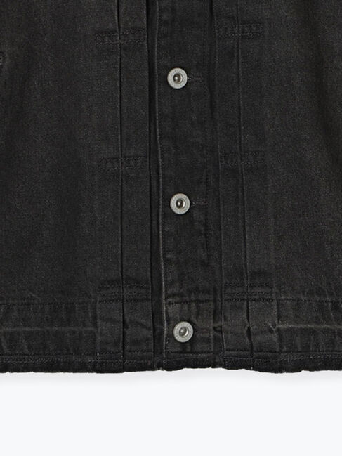 Samansa Mos2 blue「【ECO DENIM 】 ノーカラーブルゾン」|ブルゾン・スタジャン|