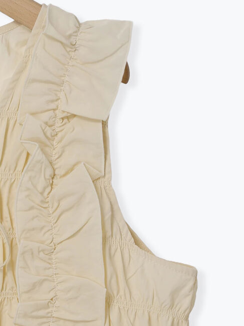 Samansa Mos2「シャーリングフリルベスト」|ダウンベスト・ベスト|