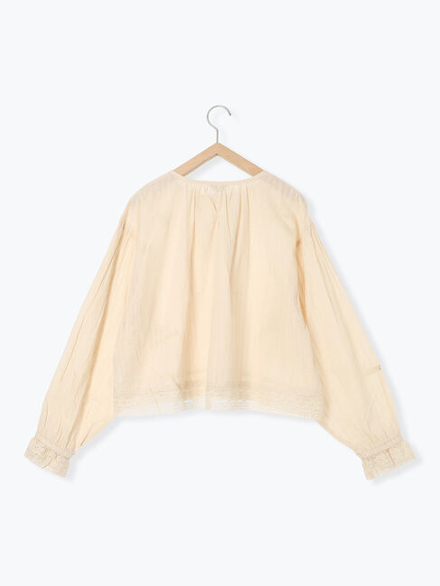 Samansa Mos2「ランダム刺繍入りブラウス」|シャツ・ブラウス|