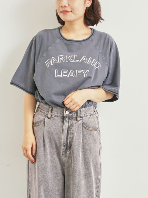 SM2「ミニ裏毛ライン入りロゴプリントカットソー」|Tシャツ・カットソー|ネイビー