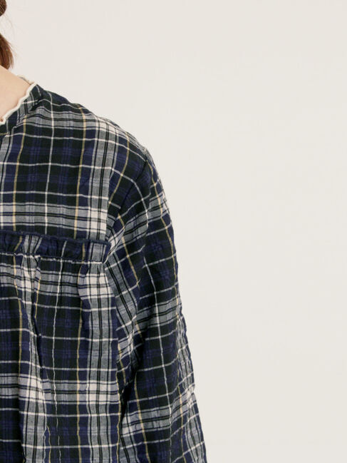 Samansa Mos2「◎サッカーチェックチュニック」|シャツ・ブラウス|