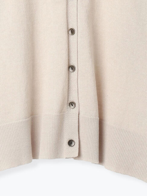 Samansa Mos2 blue「マルチスタイル前後2wayクルーネックカーディガン」|カーディガン|