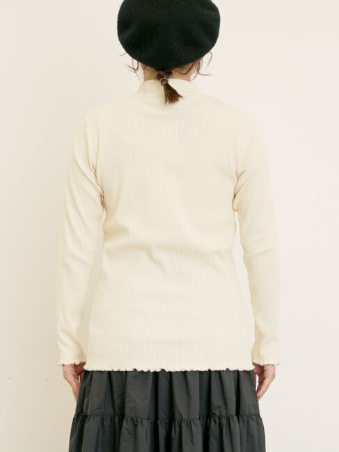 Samansa Mos2「リブハイネックインナー」|Tシャツ・カットソー|