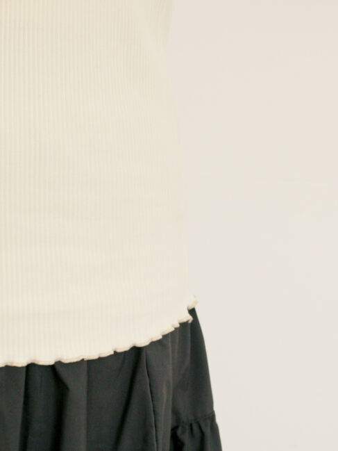 Samansa Mos2「リブハイネックインナー」|Tシャツ・カットソー|