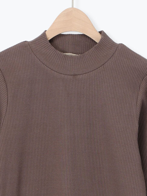 Samansa Mos2「リブハイネックインナー」|Tシャツ・カットソー|