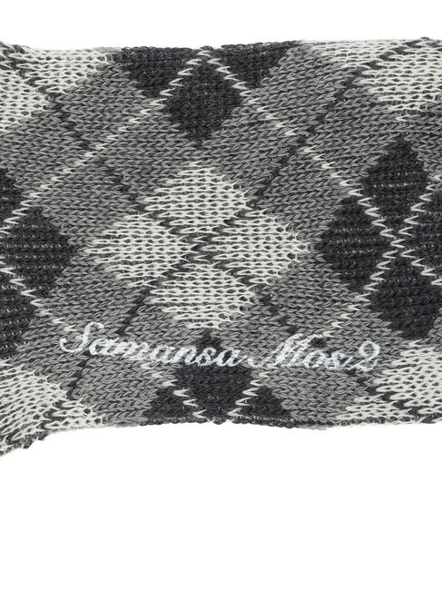 Samansa Mos2「アーガイルハイソックス」|ソックス|