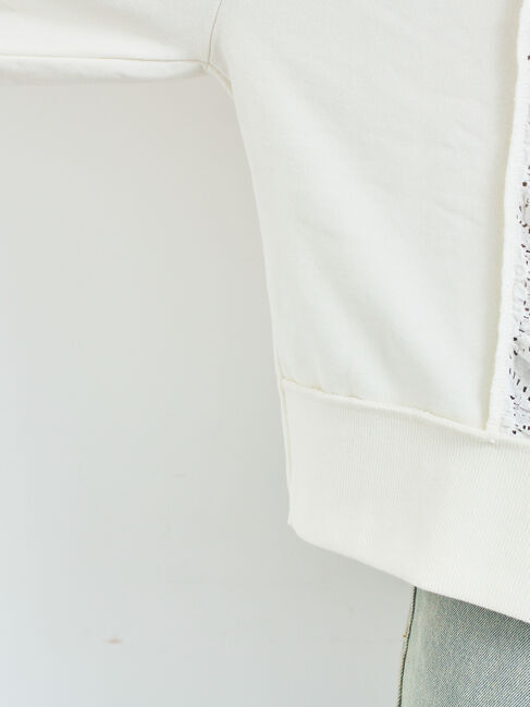 SM2「レース切替裏毛プルオーバー」|Tシャツ・カットソー|