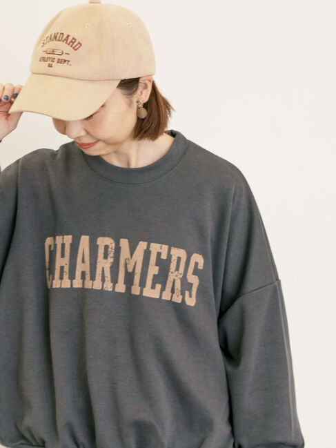 Samansa Mos2「プリントゆるスウェット」|Tシャツ・カットソー|