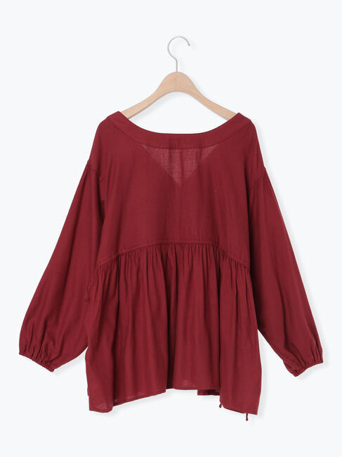 Samansa Mos2「前後2WAYドロストチュニック」|シャツ・ブラウス|