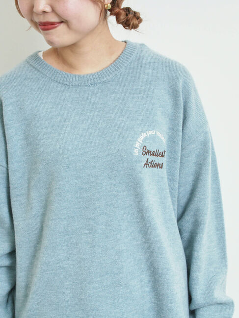 SM2「ロゴ刺繍ニットプルオーバー」|ニット・セーター|