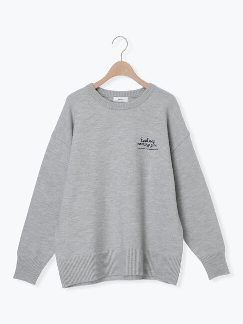 SM2「ロゴ刺繍ニットプルオーバー」|ニット・セーター|