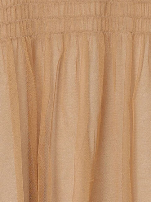 Samansa Mos2 blue「◎チュールドッキングニット」|ニット・セーター|