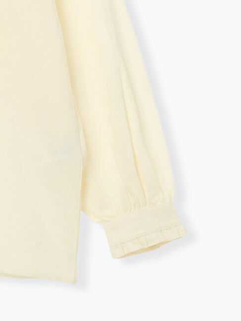 Samansa Mos2「前立て刺繍フリルブラウス」|シャツ・ブラウス|